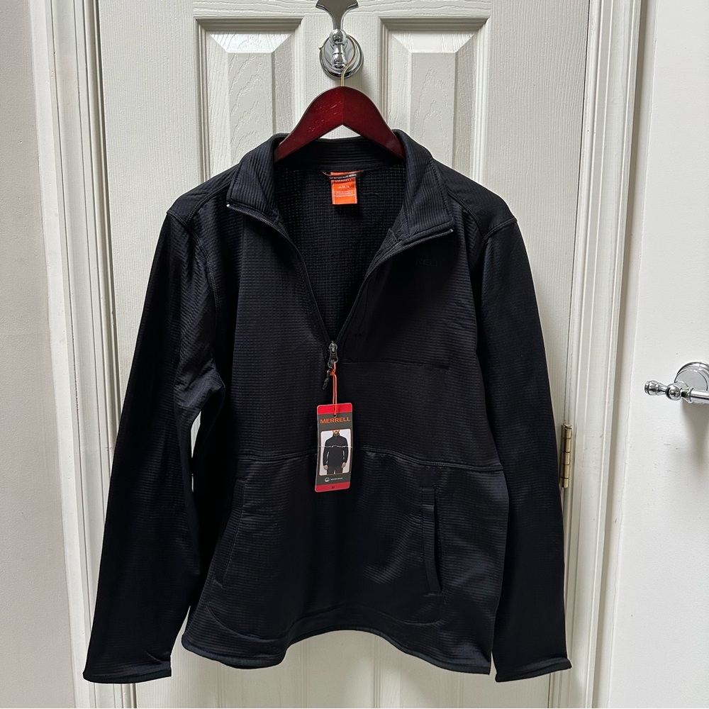 NWT Merrell Black Quarter-Zip Pullover size Medium